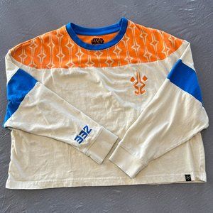 Heroes & Villains Star Wars Ahsoka 332 Company Cropped Colorblock Sweatshirt